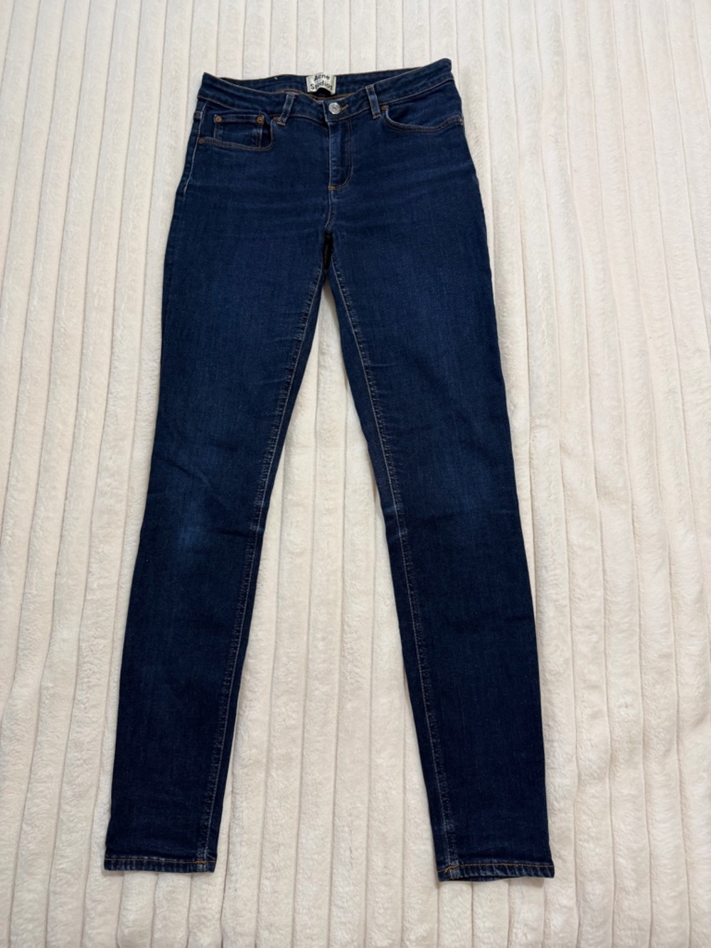 Acne Skinny Jeans in Dark Indigo